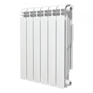 Радиатор алюминиевый Теплоприбор AR1-500 - 12 секций (подключение боковое, цвет белый)
