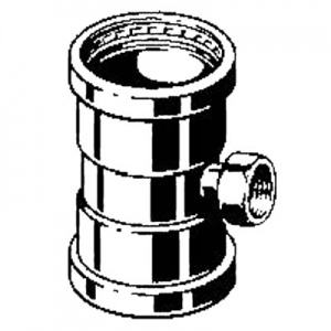 Тройник Viega d88,9х3/4"х88,9 под пресс, Profipress XL c SC-Contur, ВР, медь