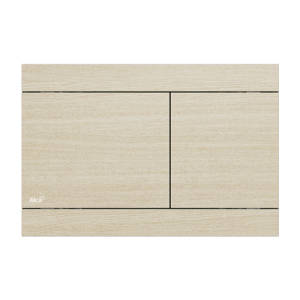 Кнопка смыва AlcaPLAST FLAT WOOD FUN-OAK WHITE (корпус,кнопка - нерж.сталь, имит.дерева - дуб свет.)