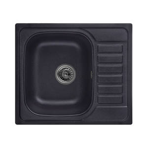 Мойка кухонная из искуcственного камня GRANULA 5801 (цвет черный)