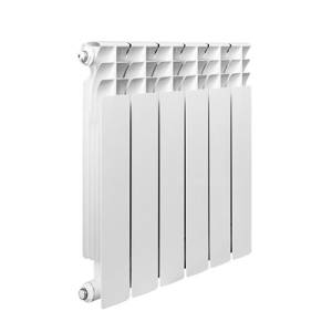 Радиатор алюминиевый BiPLUS LUNE 500 L - 10 секций (подключение боковое, цвет белый)