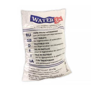 Соль таблетированная для систем водоподготовки WaterSa - 25 кг