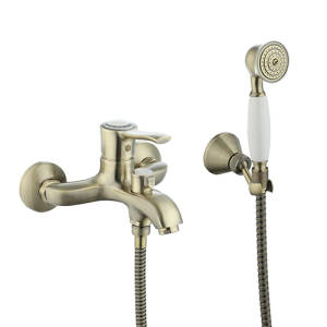 Смеситель для ванны с душем SMARTsant Винтаж - SM263503BR (однорычажный, цвет бронза)