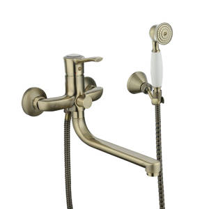 Смеситель для ванны с душем SMARTsant Винтаж - SM263512BR (однорычажный, цвет бронза)