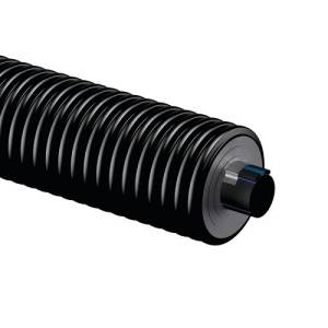 Теплотрасса однотрубная Uponor Supra PLUS - 110х1,0 в кожухе D200 мм (с 2 греющими кабелями 10 Вт/м)