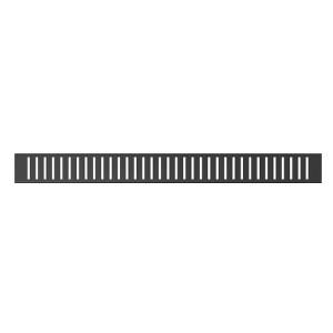 Решетка для душевого лотка AlcaPLAST PURE - 550 мм (нержавеющая сталь, цвет черный матовый)