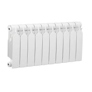 Радиатор биметаллический BILUX plus R300 - 10 секций (подключение боковое, цвет белый)