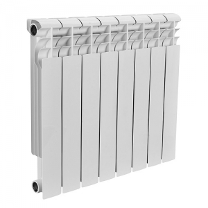 Радиатор биметаллический ROMMER Profi Bm 500 - 8 секций (подключение боковое, цвет белый)