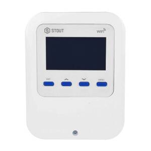 Терморегулятор комнатный STOUT ST-WIFI 8S (беспроводной, цвет белый)