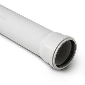 Труба для внутренней канализации STOUT - D110x5.3 мм, длина 1500 мм (цвет светло-серый)