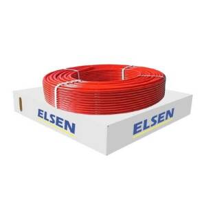 Труба из сшитого полиэтилена ELSEN ELSPIPE - 16x2.0 (PE-Xa/EVOH, PN6, 95°C, бухта 500м цвет красный)