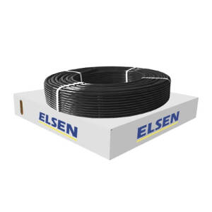 Труба из сшитого полиэтилена ELSEN ELSPIPE - 20x2.8 (PE-Xa/EVOH PN10 95°C, бухта 120м, цвет черный)