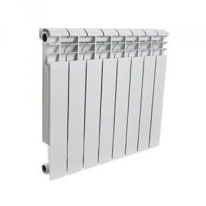 Радиатор биметаллический ROMMER Optima Bm 500 - 8 секций (подключение боковое, цвет белый)