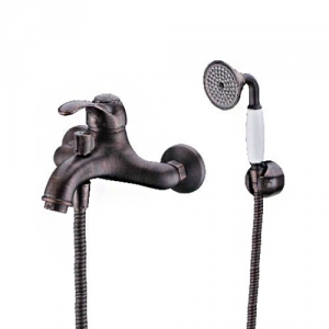 Смеситель для ванны с душем WasserKRAFT Isar - 1301 (однорычажный, цвет темная бронза)