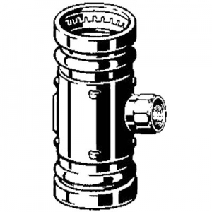 Тройник Viega d88,9х3/4"х88,9 под пресс, Sanpress XL c SC-Contur, ВР, бронза