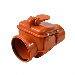 Клапан обратный для наружной канализации AQUER НПВХ - 110