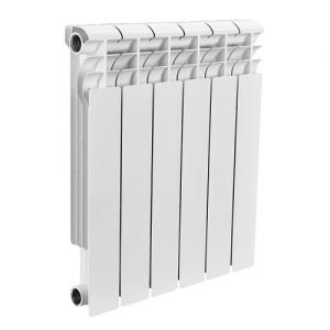 Радиатор биметаллический ROMMER Profi Bm 500 - 6 секций (подключение боковое, цвет белый)