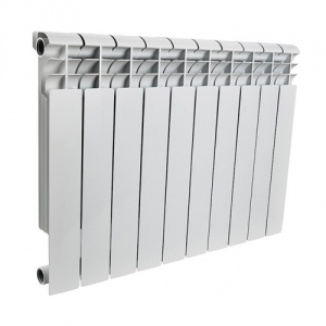 Радиатор биметаллический ROMMER Optima Bm 500 - 10 секций (подключение боковое, цвет белый)