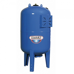 Гидроаккумулятор вертикальный синий Zilmet ULTRA-PRO - 80л. (PN10, мемб.бутил, фланец стальной)